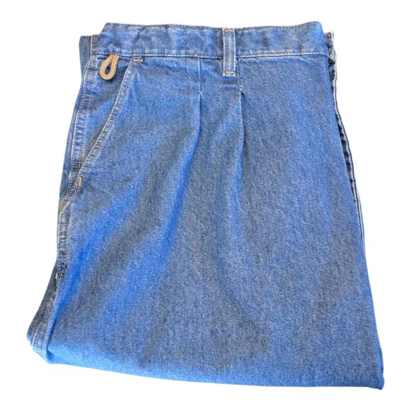 Men's WRANGLER Rugged Wear Angler Pleated Jeans Pants sz 42x34 - Picture 7 of 11